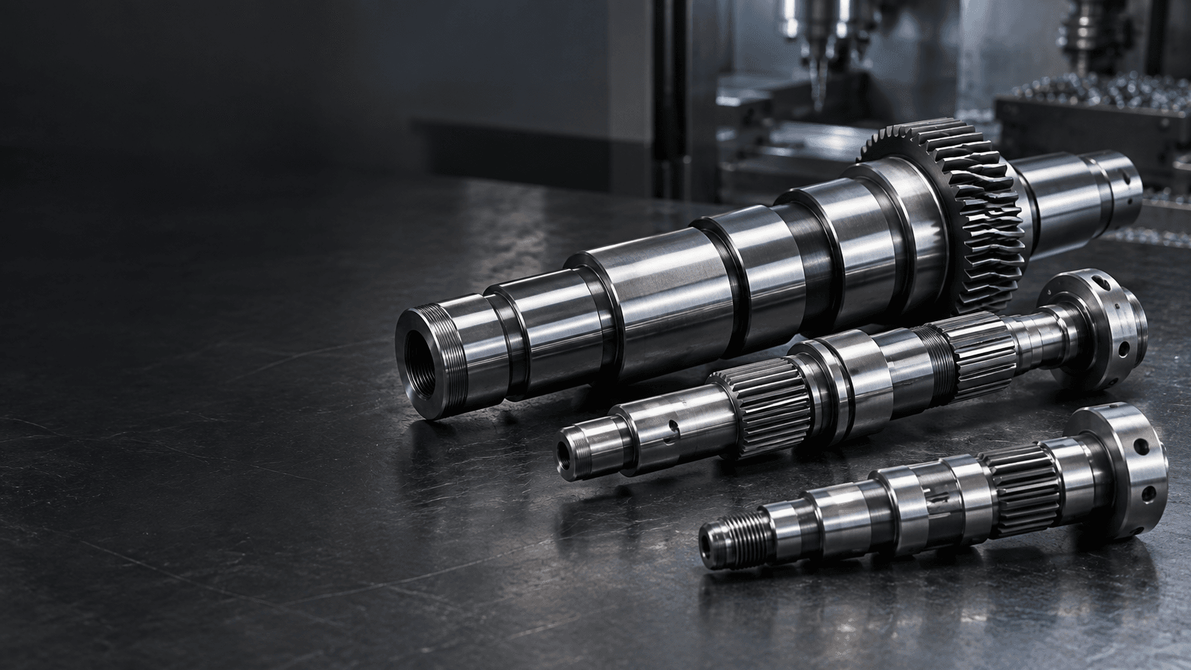 Custom precision stepped shafts manufactured for OEM assemblies