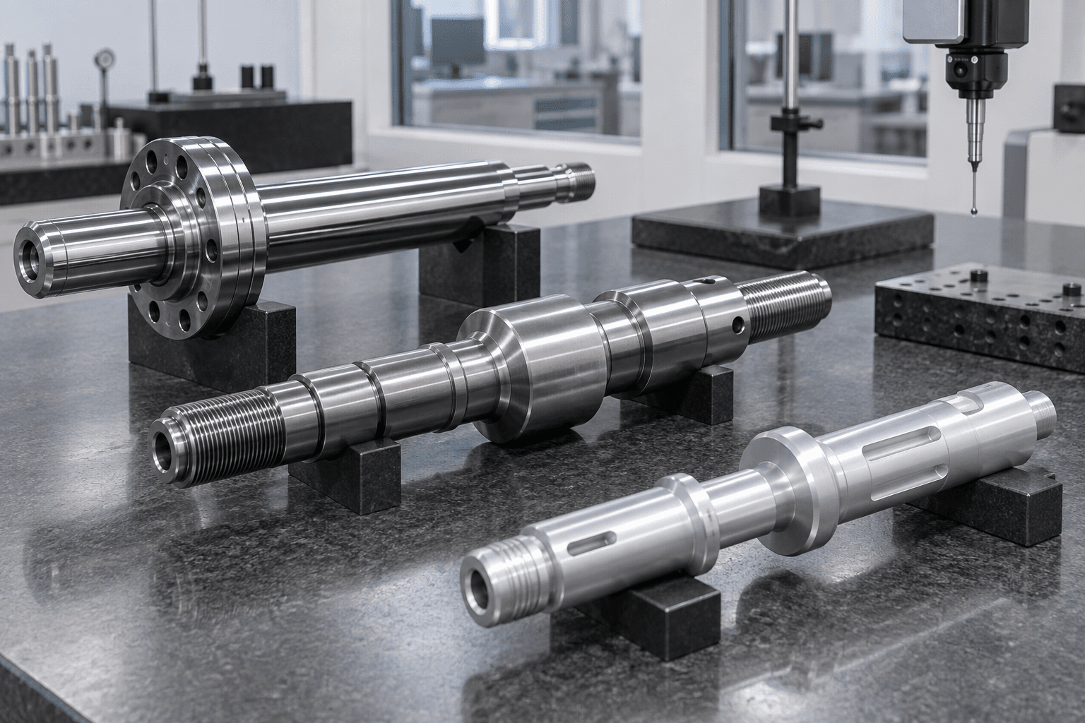 Stainless steel and aluminum precision shaft materials