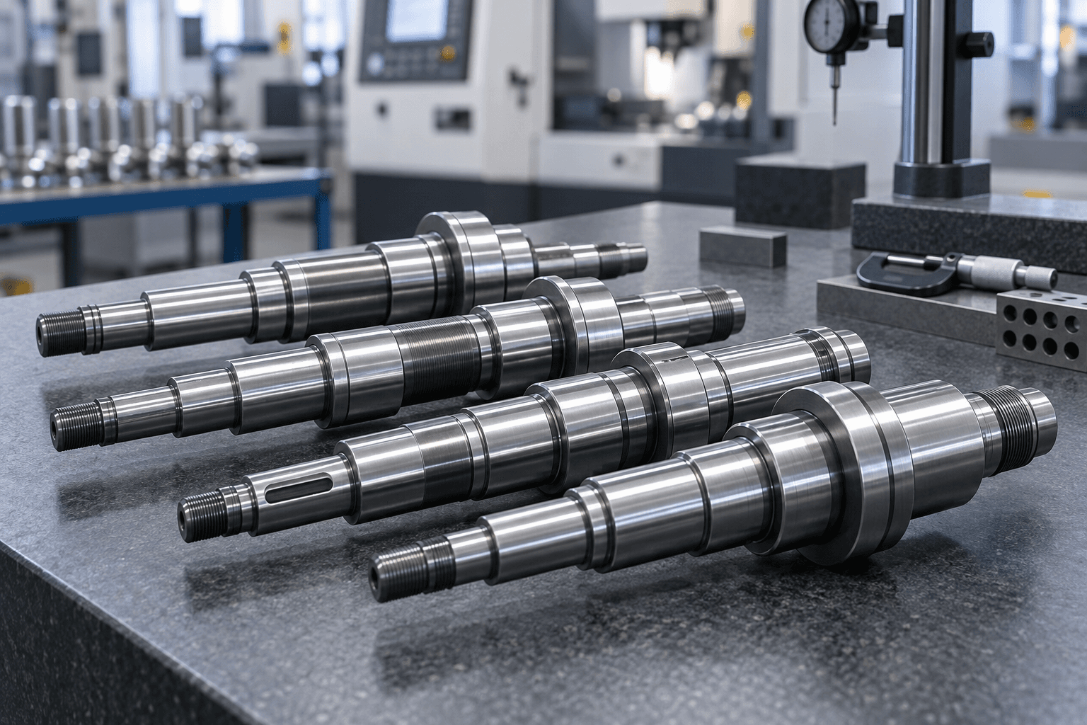 OEM batch of finished custom stepped shafts
