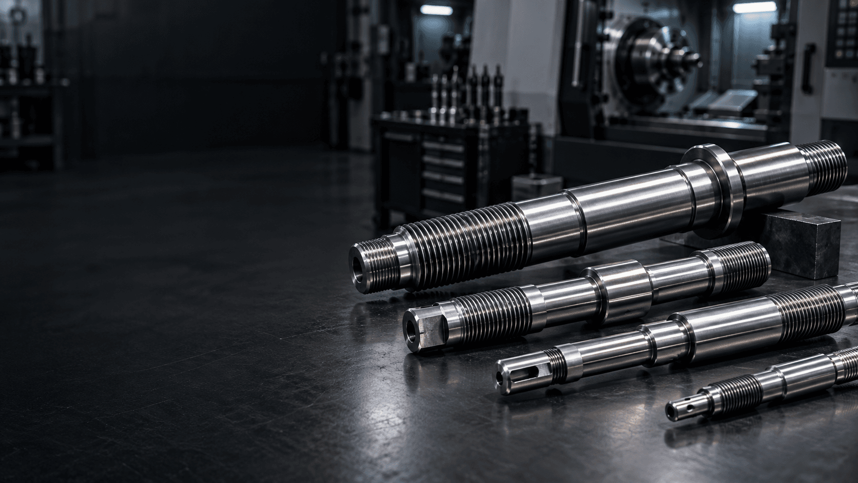Custom precision threaded shafts manufactured by Topshaft