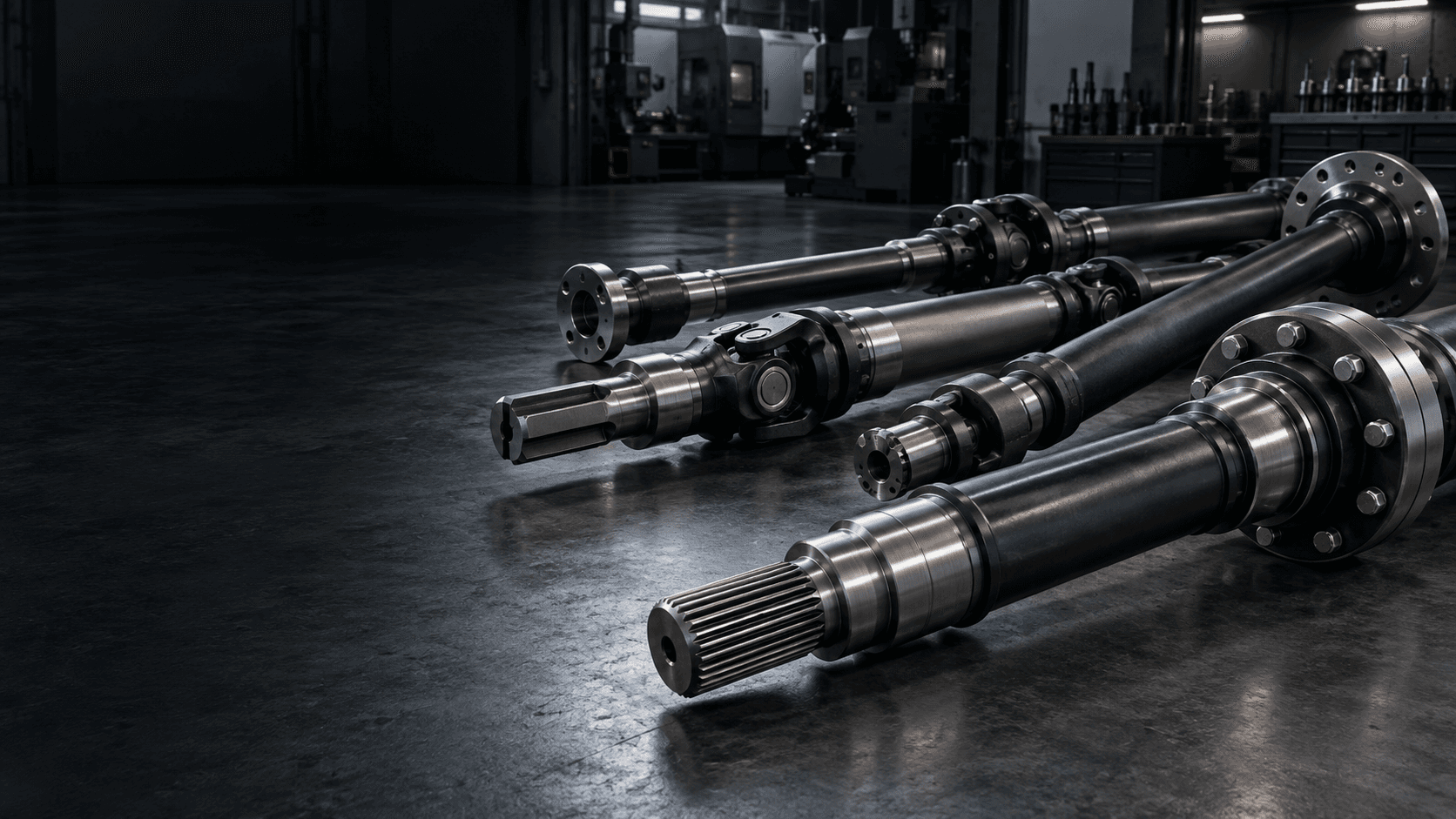 Custom industrial drive shafts manufactured by Topshaft