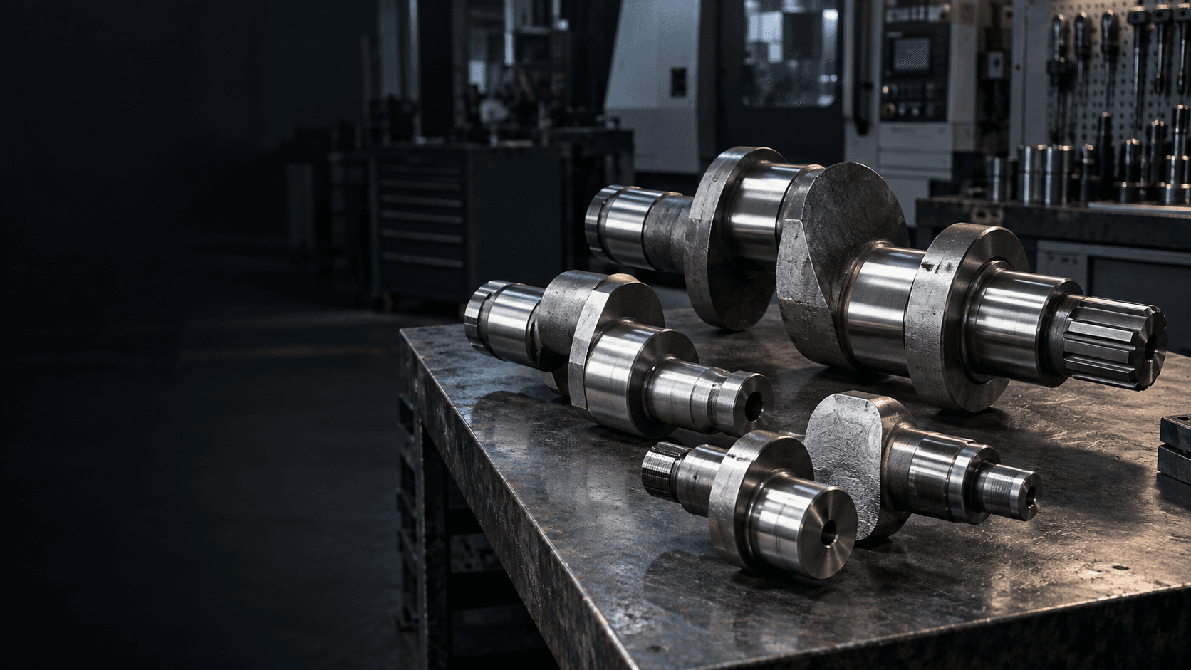 Custom eccentric shafts manufactured by Topshaft