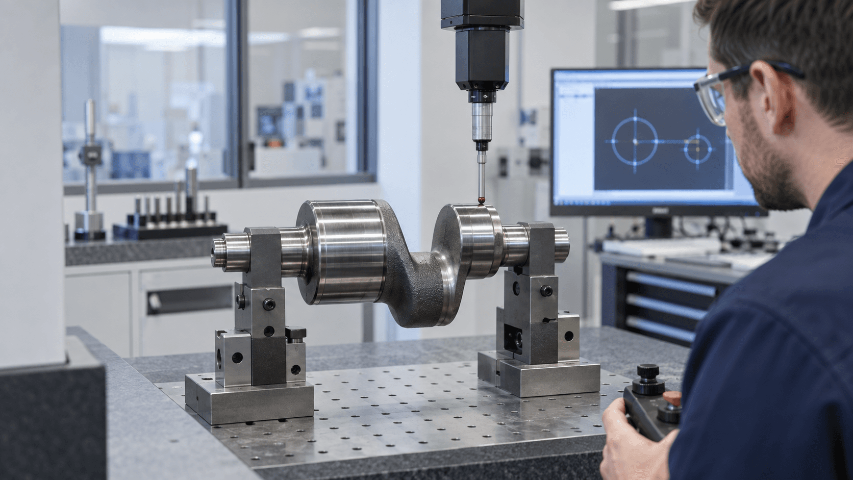 Eccentric shaft offset measurement and inspection