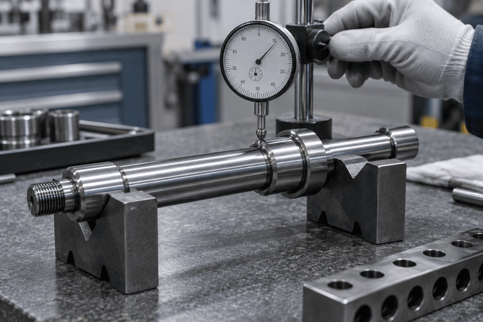 Runout inspection for custom shaft