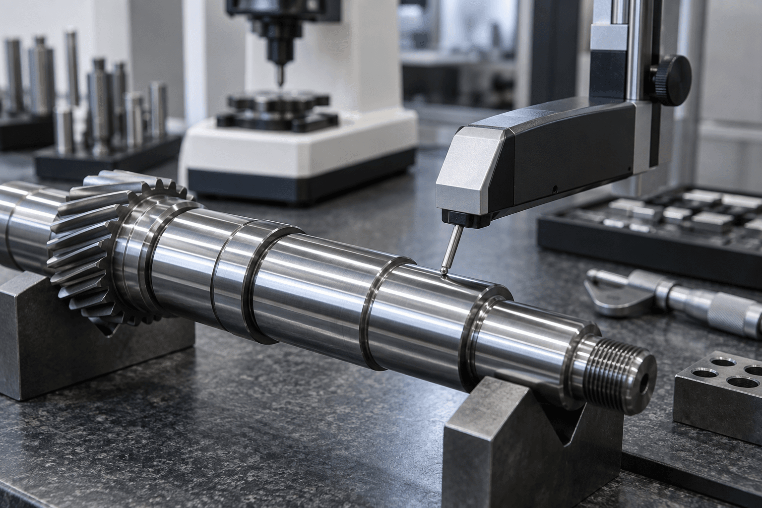 Surface roughness testing for precision shaft