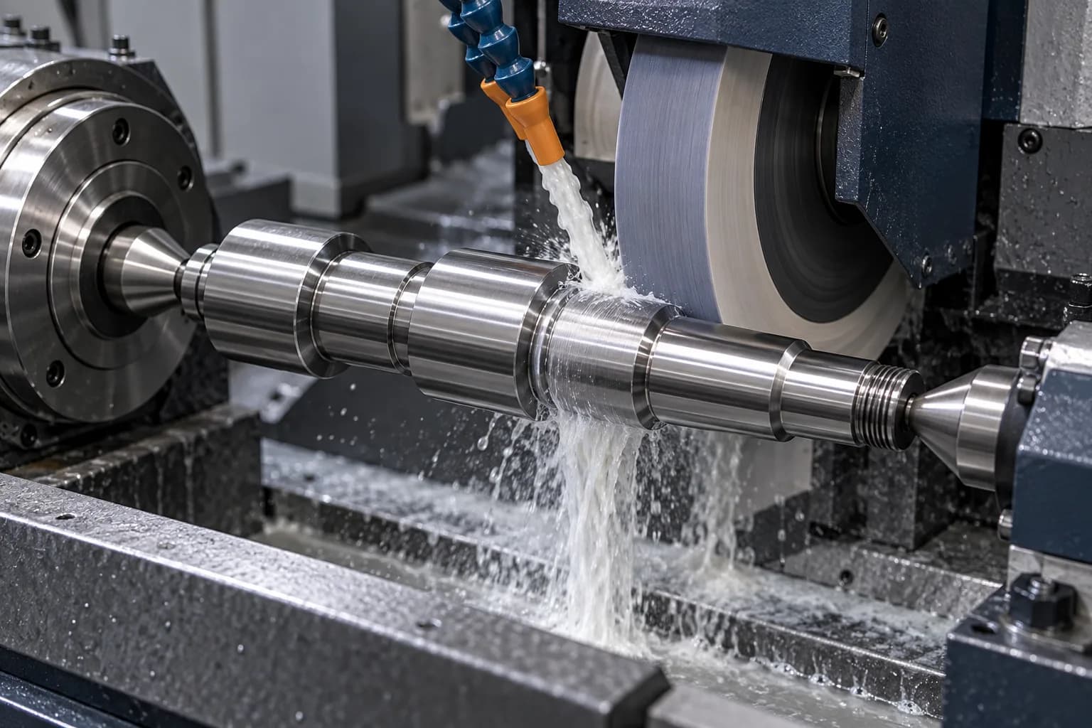 Precision Grinding setup for a precision tool steel shaft