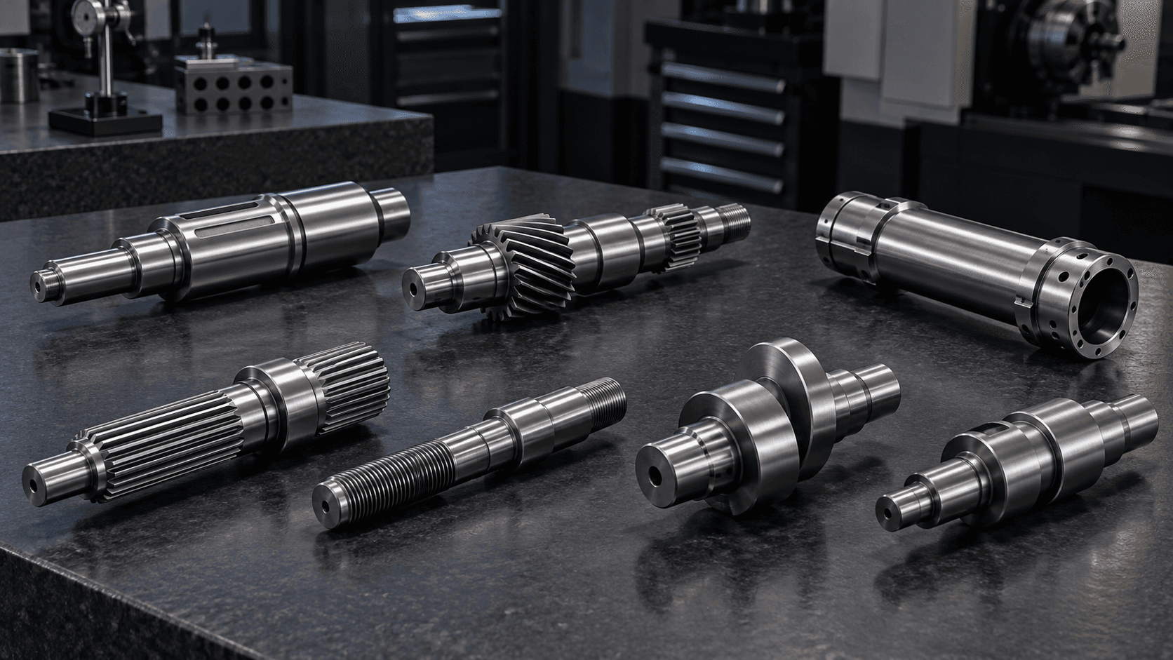 Finished OEM precision shaft collection