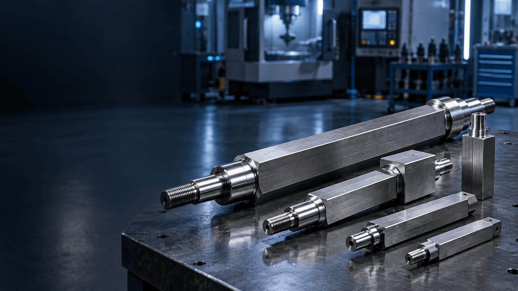 Custom precision square shafts