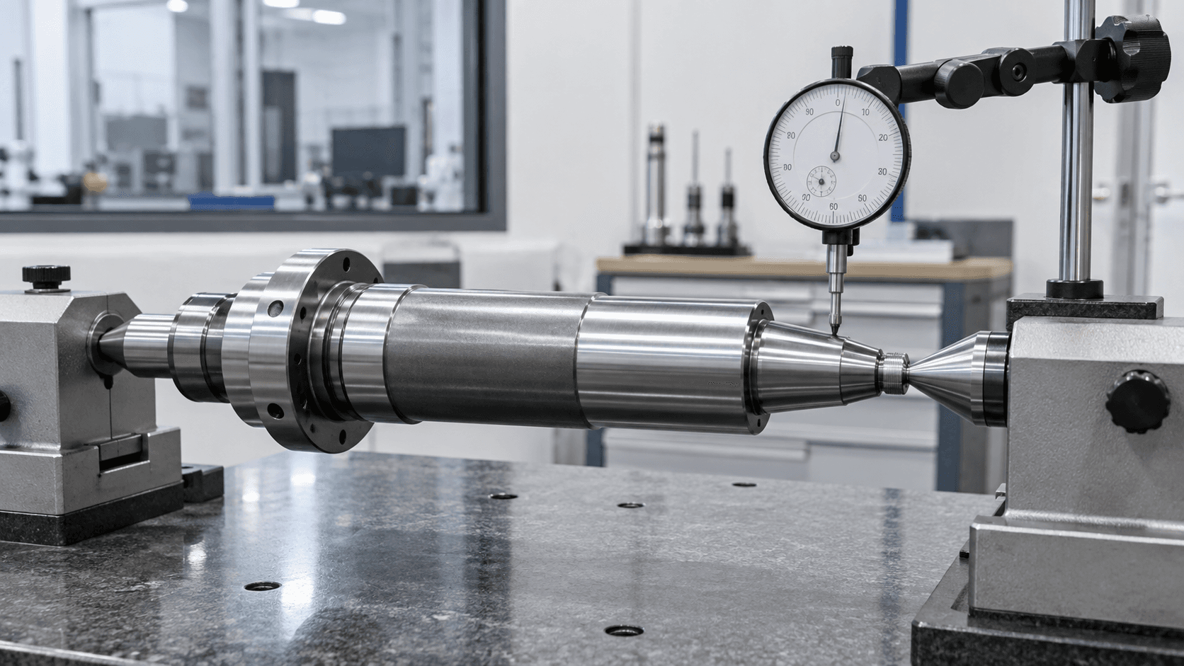 Spindle shaft radial runout inspection