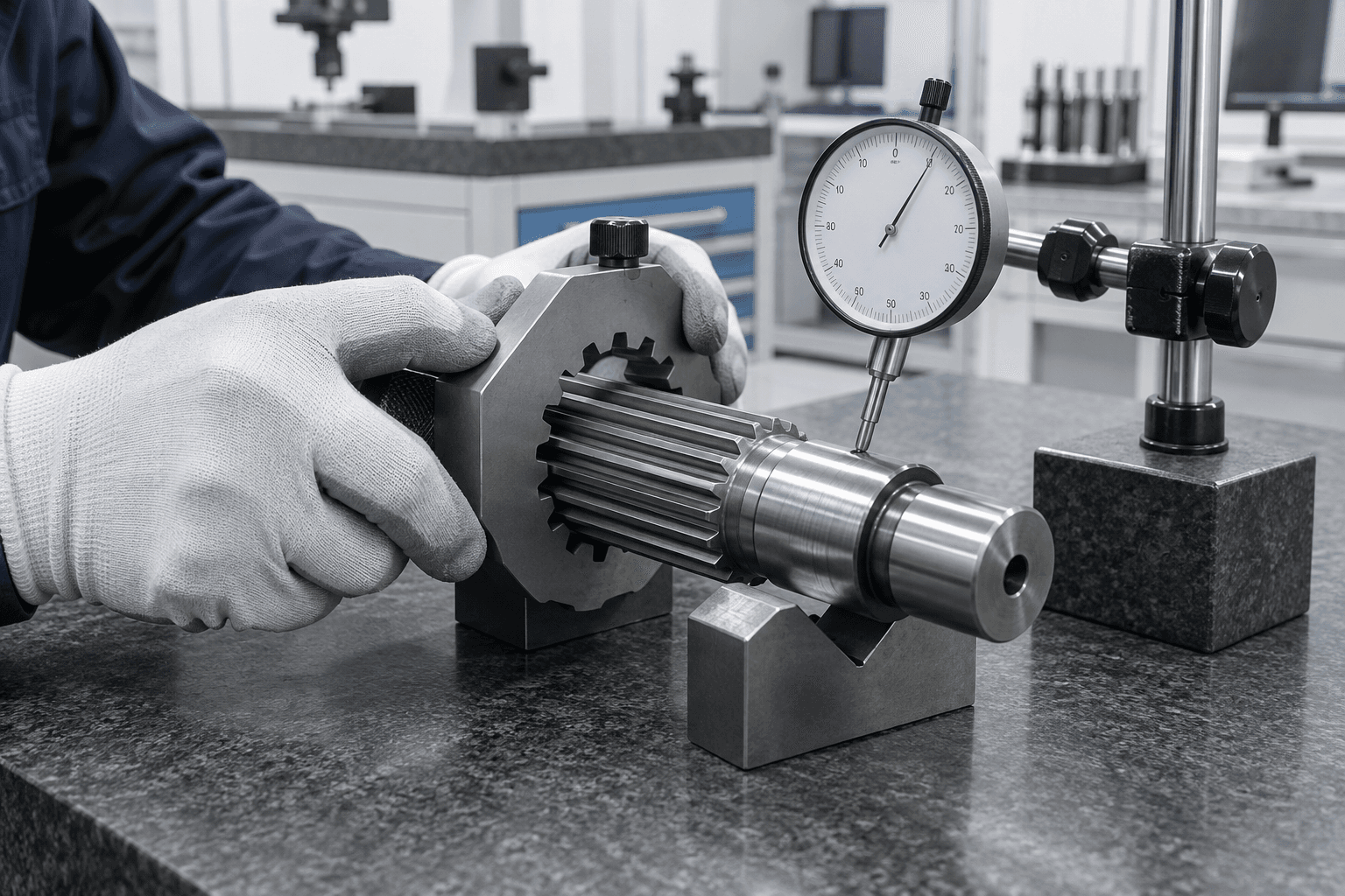 Precision spline shaft inspection and gauging