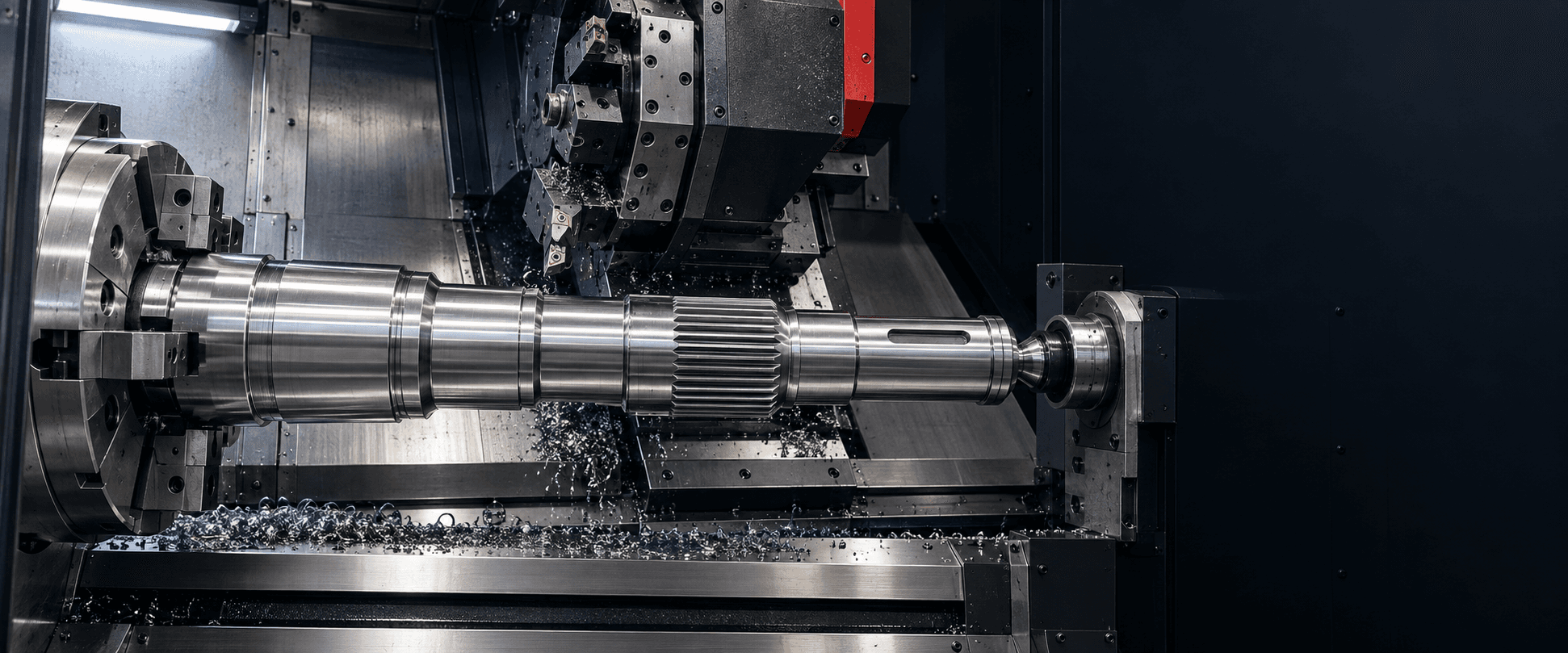 CNC turning custom gearbox transmission shaft