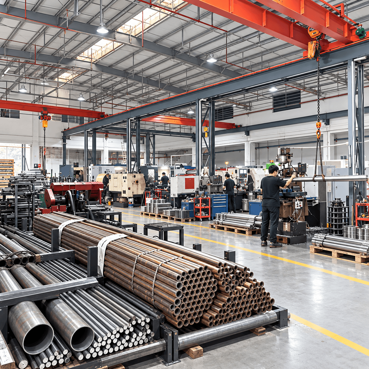 TOPSHAFT workshop and precision shaft production