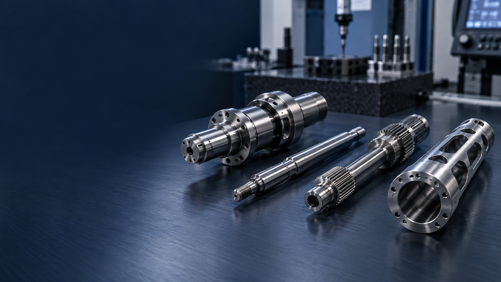 Custom precision shafts for aerospace systems manufactured by TOPSHAFT