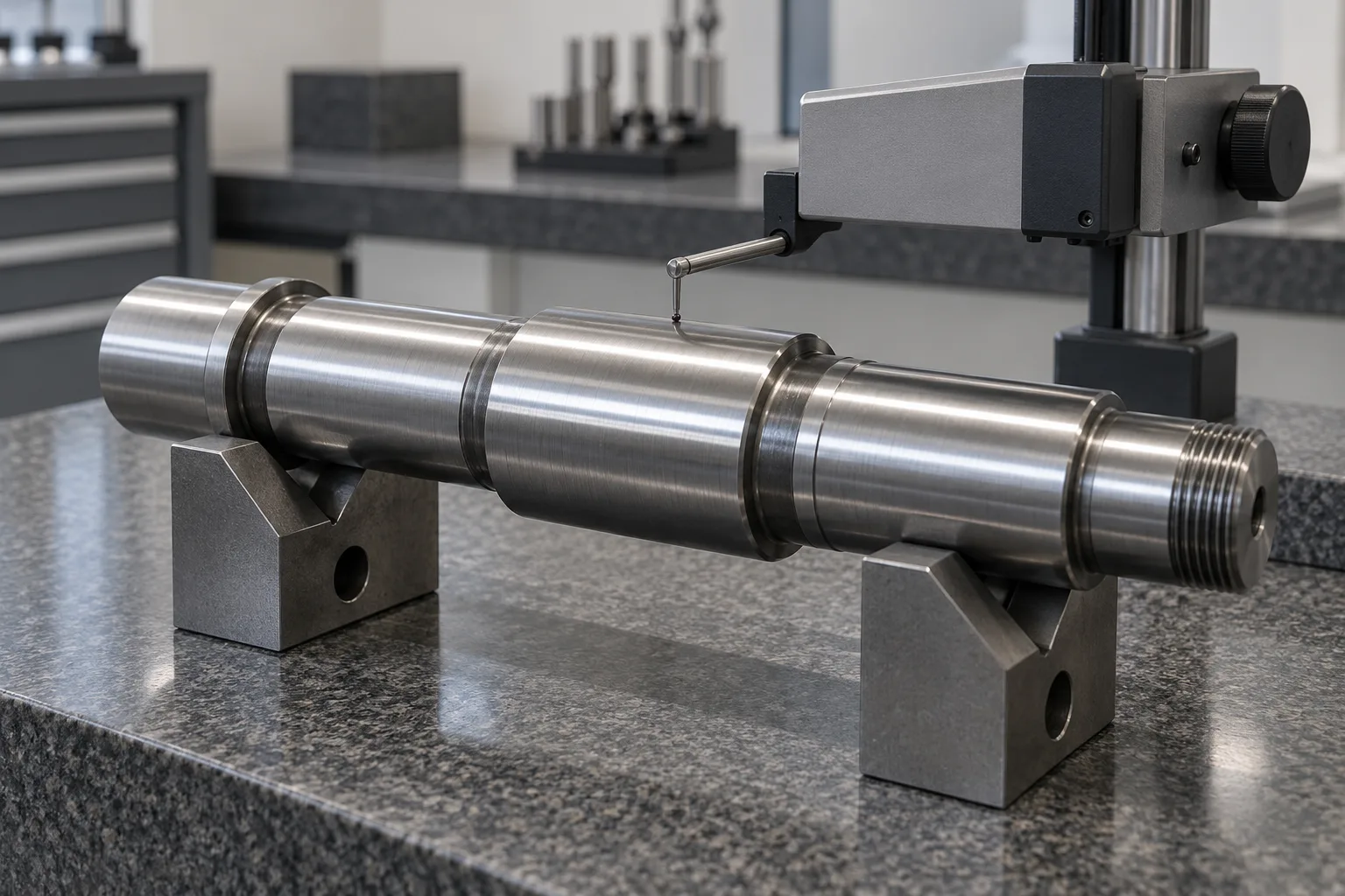 Illustrative contact measurement of a shaft journal
